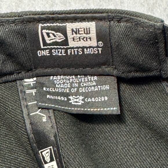 New Era New Orleans Saints 9Fifty Black on Black Adjustable Snapback Hat Cap - Picture 3 of 10